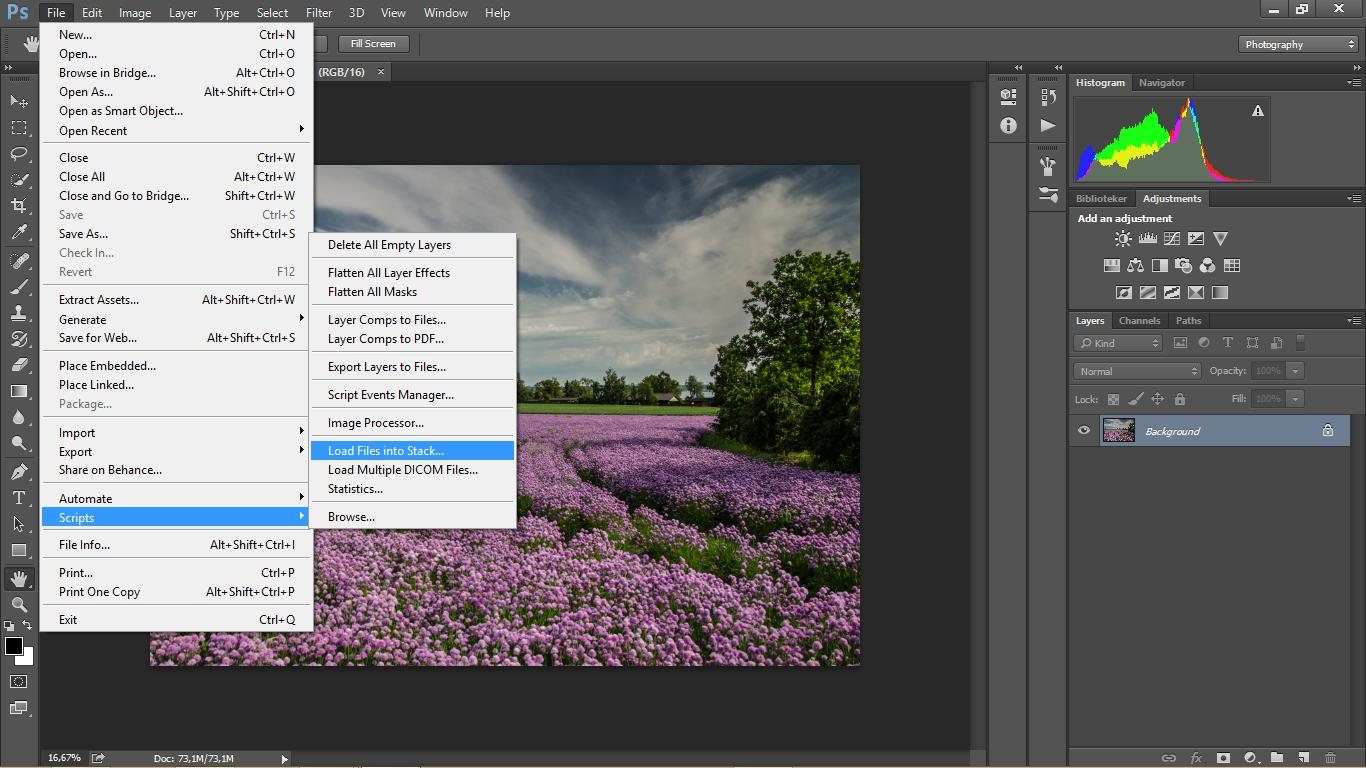 Darken the sky with CC step by step
